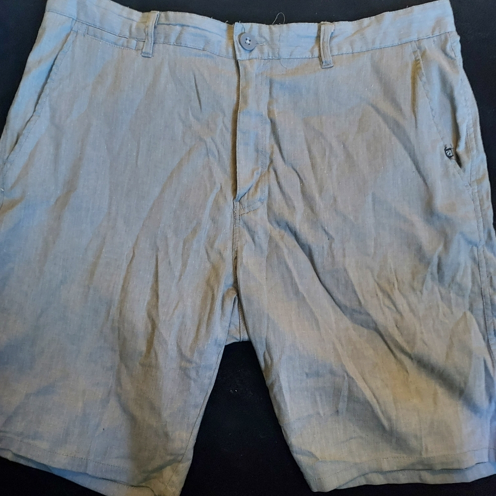 Ocean Current Gray Flat Front Shorts